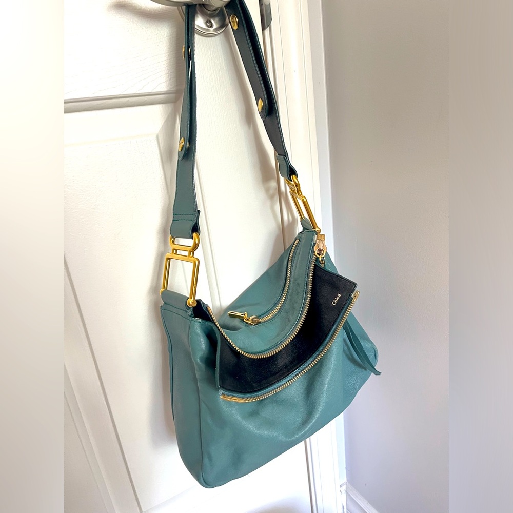 Authentic Chloe leather shoulder bag and crossbody